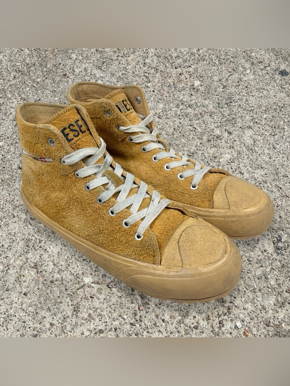 DIESEL suede high top sneakers